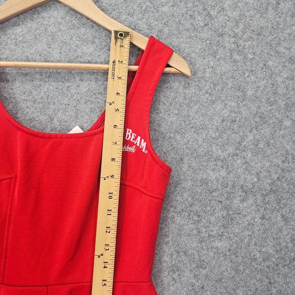 Jim Beam Dress Womens Xs S Red Skater Mini High Ball Waitress Bar Party Y2k Club View 5